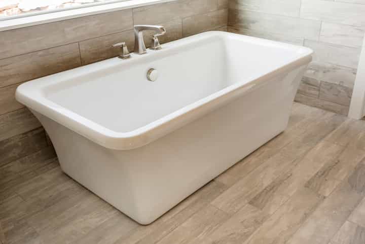 A luxury soaking bathtub installation for Simi Valley master bathroom